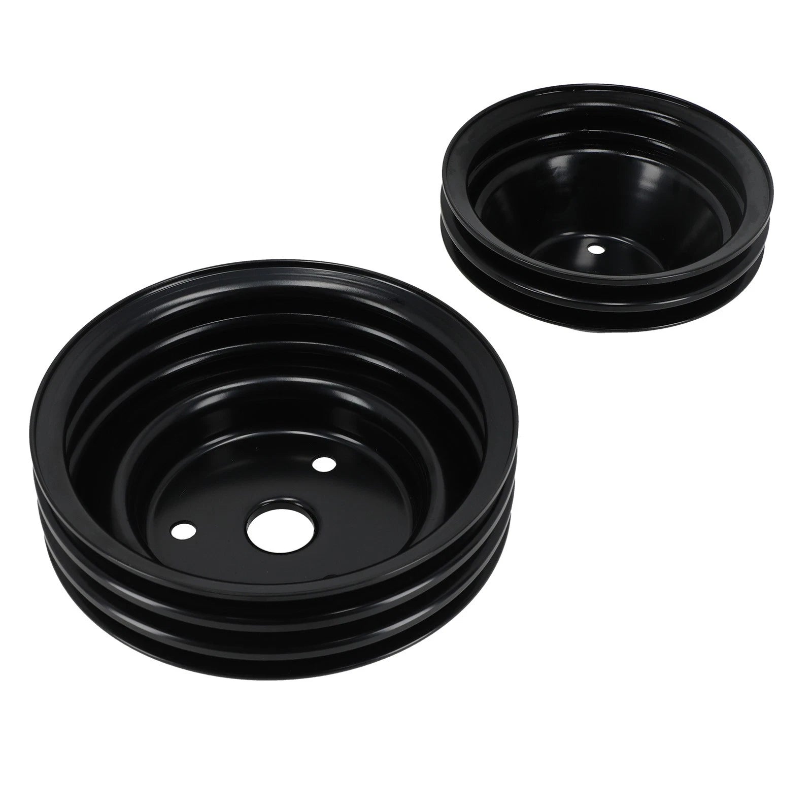 2X Dual/Triple Groove Pulley Kit for Chevy 262–400 Small Block V8 (1969–1978)
