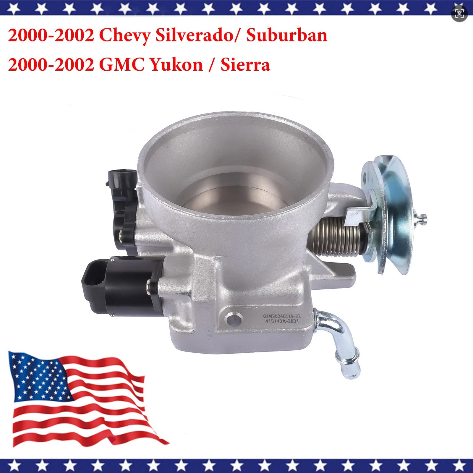 Throttle Body for GMC Yukon Sierra Chevrolet Silverado 1500 2500 (2000-2002)
