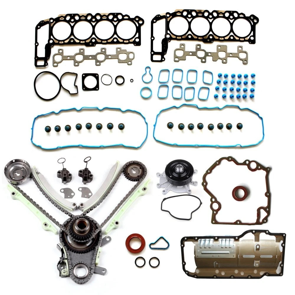 Timing Cover Gasket & Timing Chain Kit & Water Pump for Dodge Ram 1500 (2002)