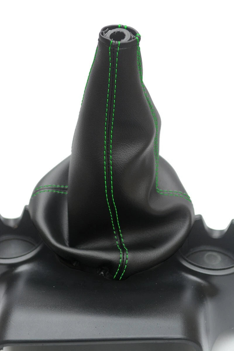 Leather Manual Shift Boot Cover for Ford Ranger (2004–2010) Green Stitch