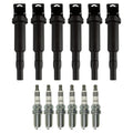 Set of 6 Ignition Coils & NGK Iridium IX Spark Plugs for BMW E82 E90 E60 E83 E85