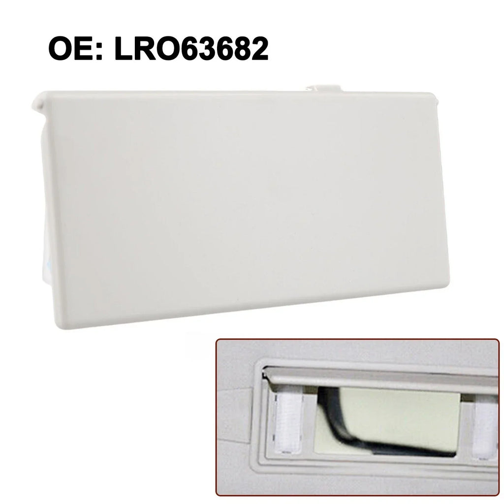 Gray Sun Visor Vanity Mirror Cover for Car