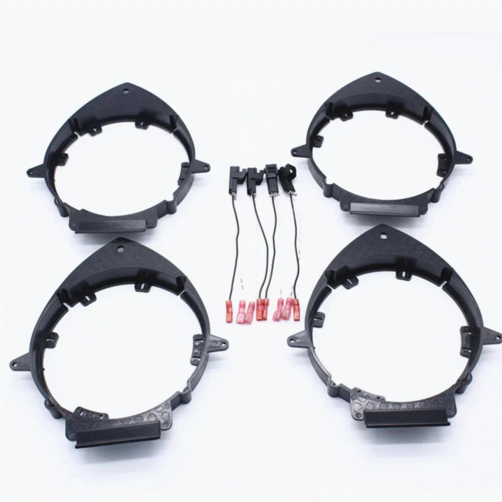 4 x Speaker Mounting Adapter Bracket w/ Wire Harness for Car Truck