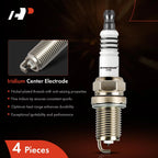 Set of 4 Double Iridium Spark Plugs for Mitsubishi Outlander PHEV (2018–2020)