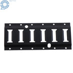 Set of 2 Black Powder-Coated Steel E Track Tie Down Rails for E Track Systems