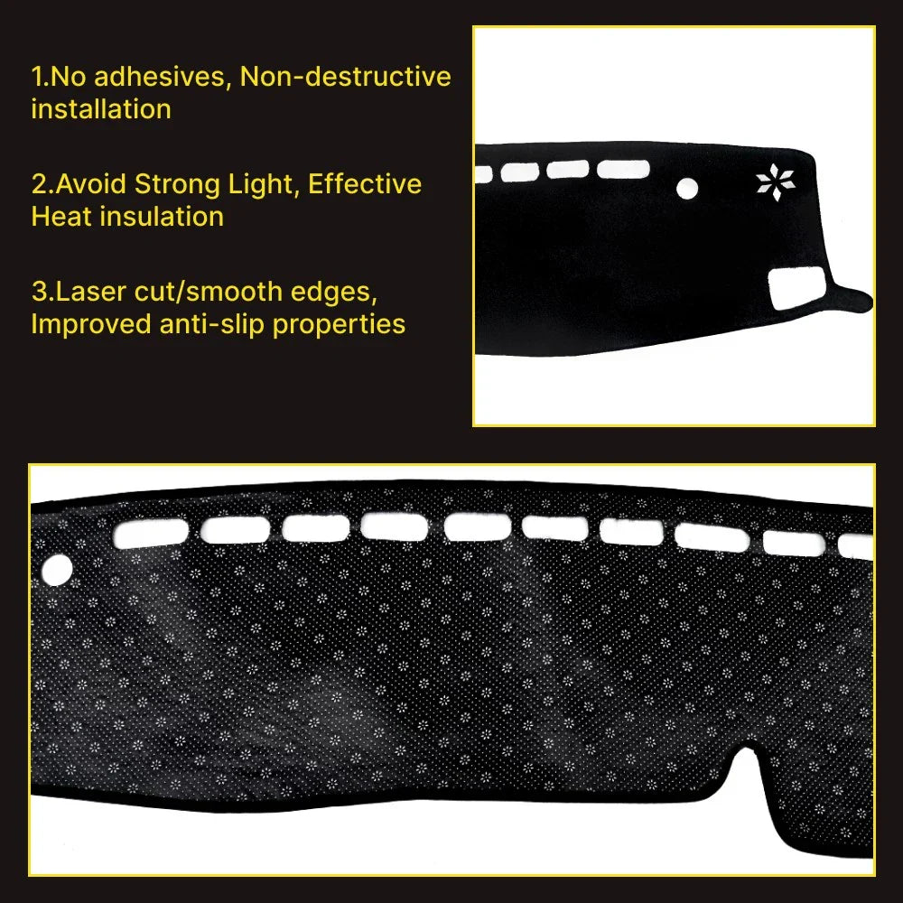 Dashboard Dash Mat Anti-Sun Cover Pad for Toyota Highlander XU70 (2019–2024)