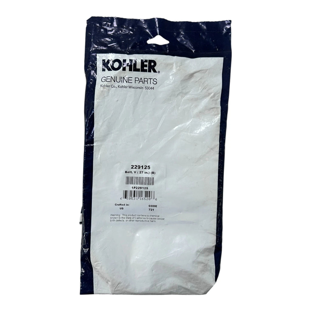 Marine Generator V Belt 27 Inch for Kohler 229125 (OEM)