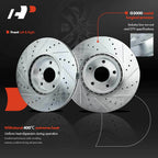 Front Drilled Brake Rotors & Ceramic Pads for Nissan Maxima (2009–2019)