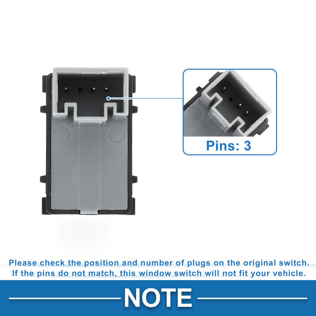 Passenger Power Window Switch for Volkswagen Tiguan Jetta Passat (2018–2023) No.5ND959855