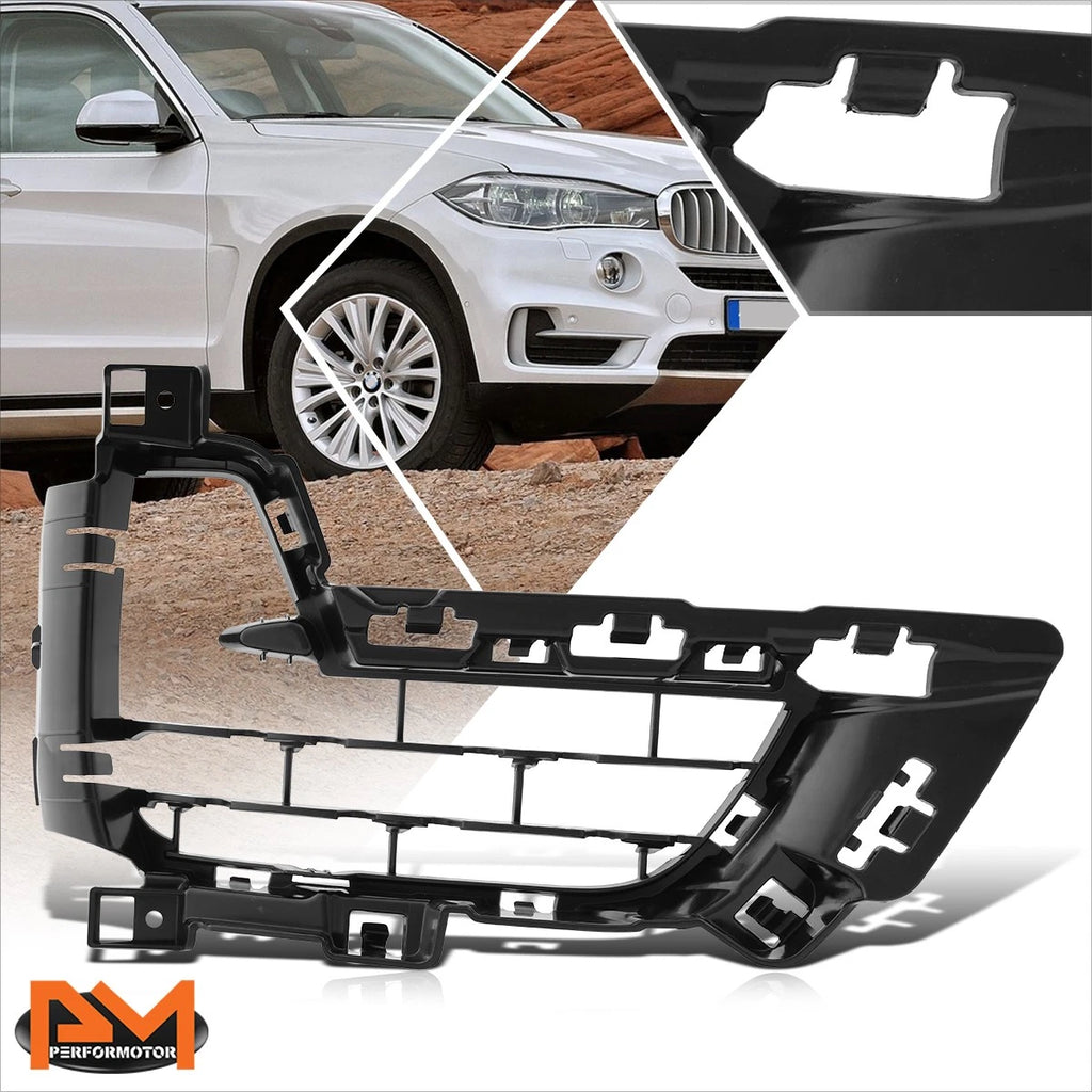 Fog Light Cover for BMW X5 (2014–2018) Right Side Smooth Black