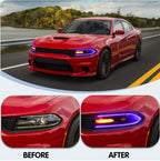 RGB Dual Headlights LED Halogen for Dodge Charger (2015–2023)