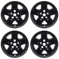 17" Gloss Black Wheel Skins for 2007-2018 Jeep Wrangler - UQSK0545