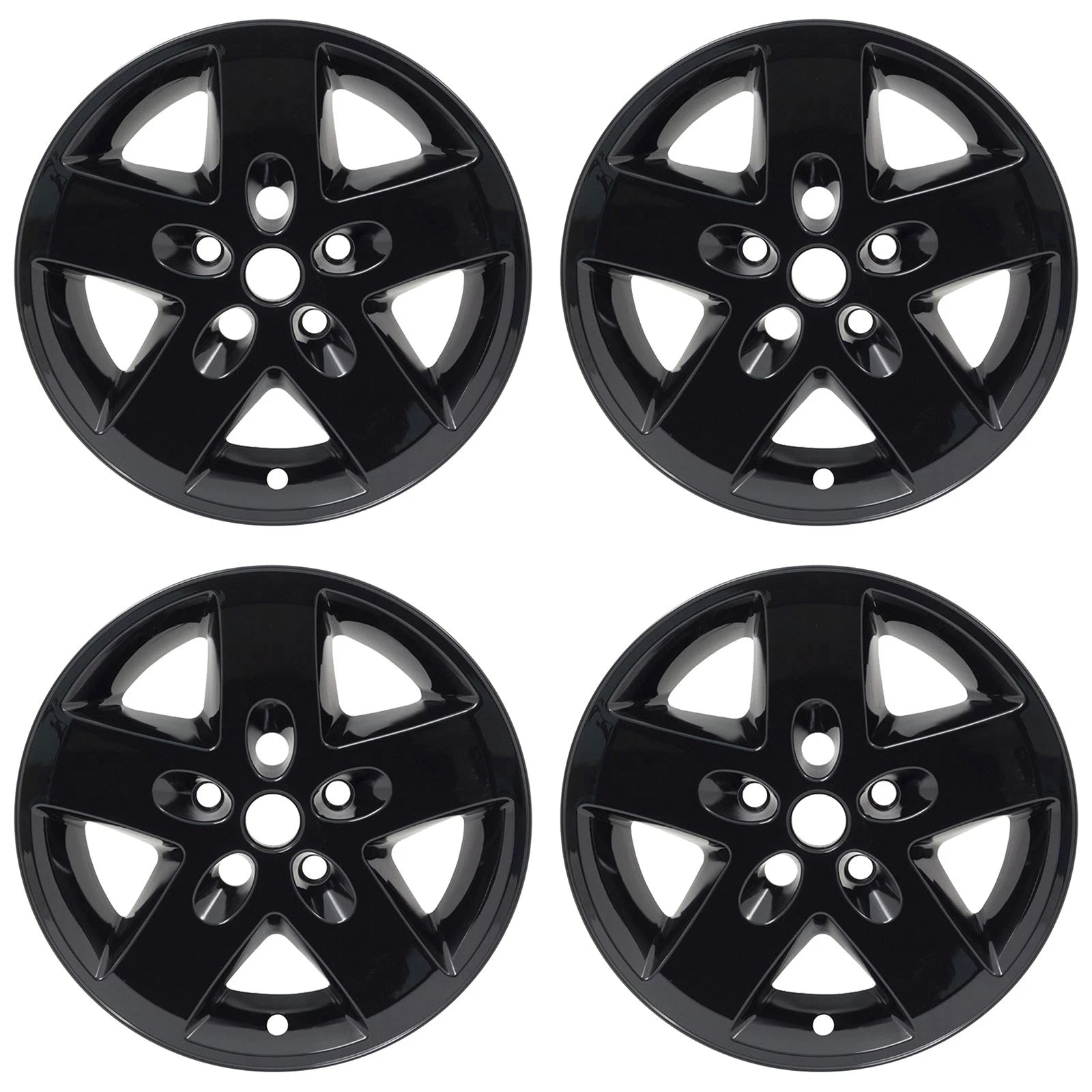 17" Gloss Black Wheel Skins for 2007-2018 Jeep Wrangler - UQSK0545