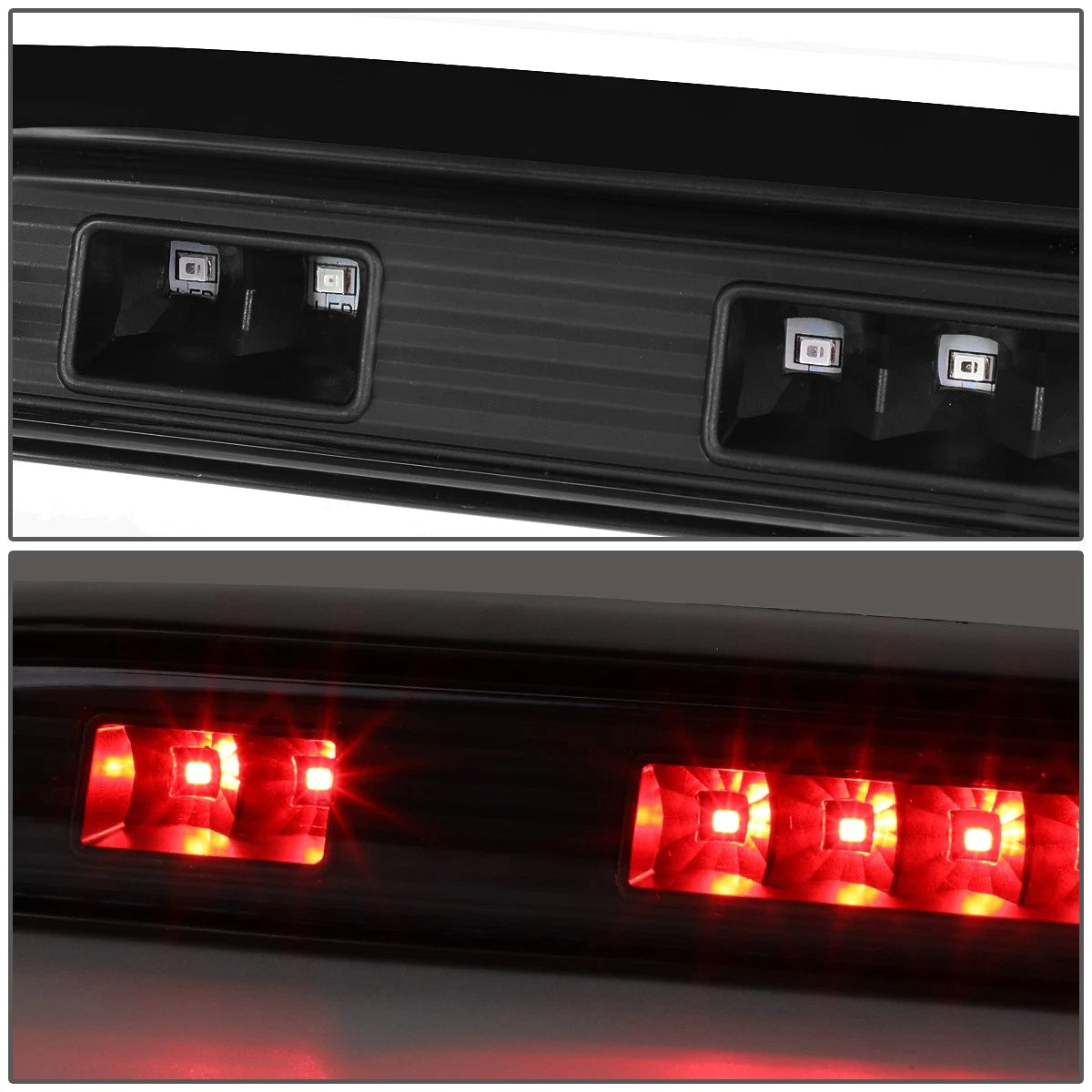 Black LED Third Tail Brake Light Lamp for Ford F150 F250 F350 Bronco (1992–1997)