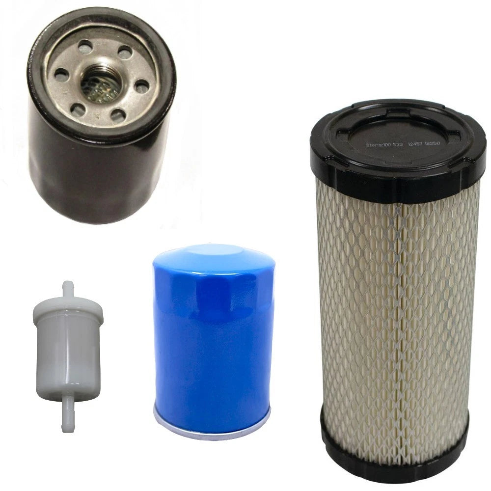 4-Piece Filter Set for Kubota Models (Oil, Fuel, Air)