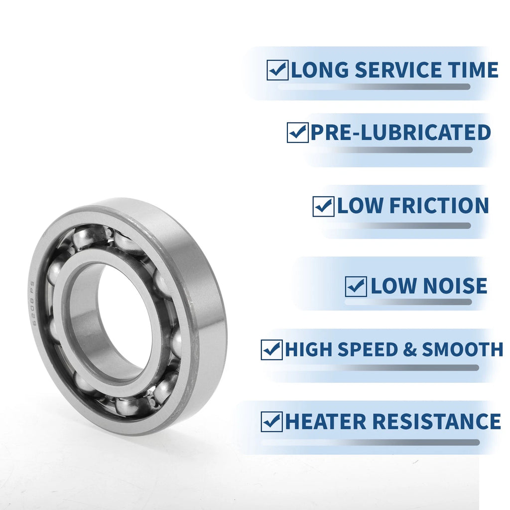 Deep Groove Ball Bearing 6208 for Scooter Skateboard (40x80x18mm)