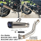 Muffler Slip-On Exhaust Pipe for Harley Pan America RA1250S RA1250 (21-23)