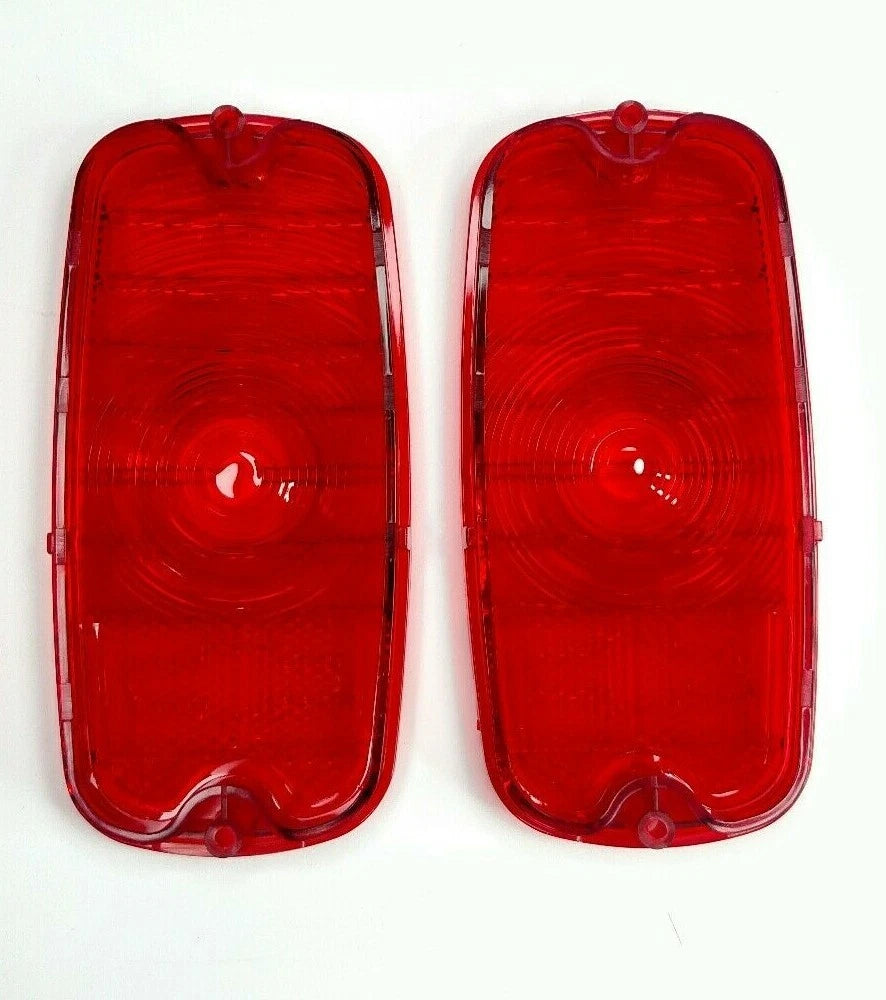 Tail Light Lens Pair with Gaskets for Chevy Fleetside 1960–1966