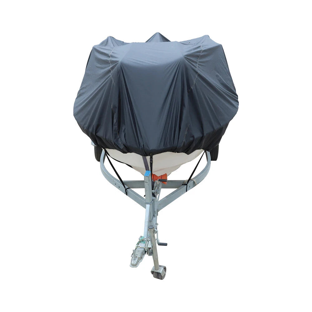Waterproof Boat Cover for 17-19' Trailers (Marine Grade Polyester 600D)