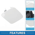 Front Right Bumper Headlight Washer Nozzle Cover Cap White for BMW 1 Series