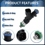 Set of 6 Fuel Injectors for Dodge Avenger R/T (2008–2010) No.04591986AA