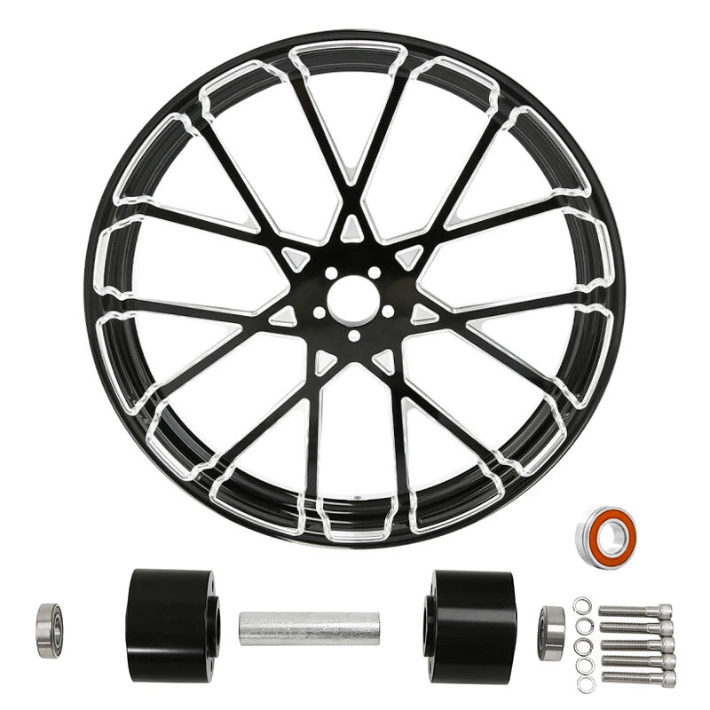 21x3.5" Front Wheel Rim Dual Disc Hub for Harley Electra Glide (1997–2021)