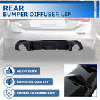Gloss Black Rear Diffuser Bumper Lip Spoiler Splitter for Infiniti Q50 (2014–2017)
