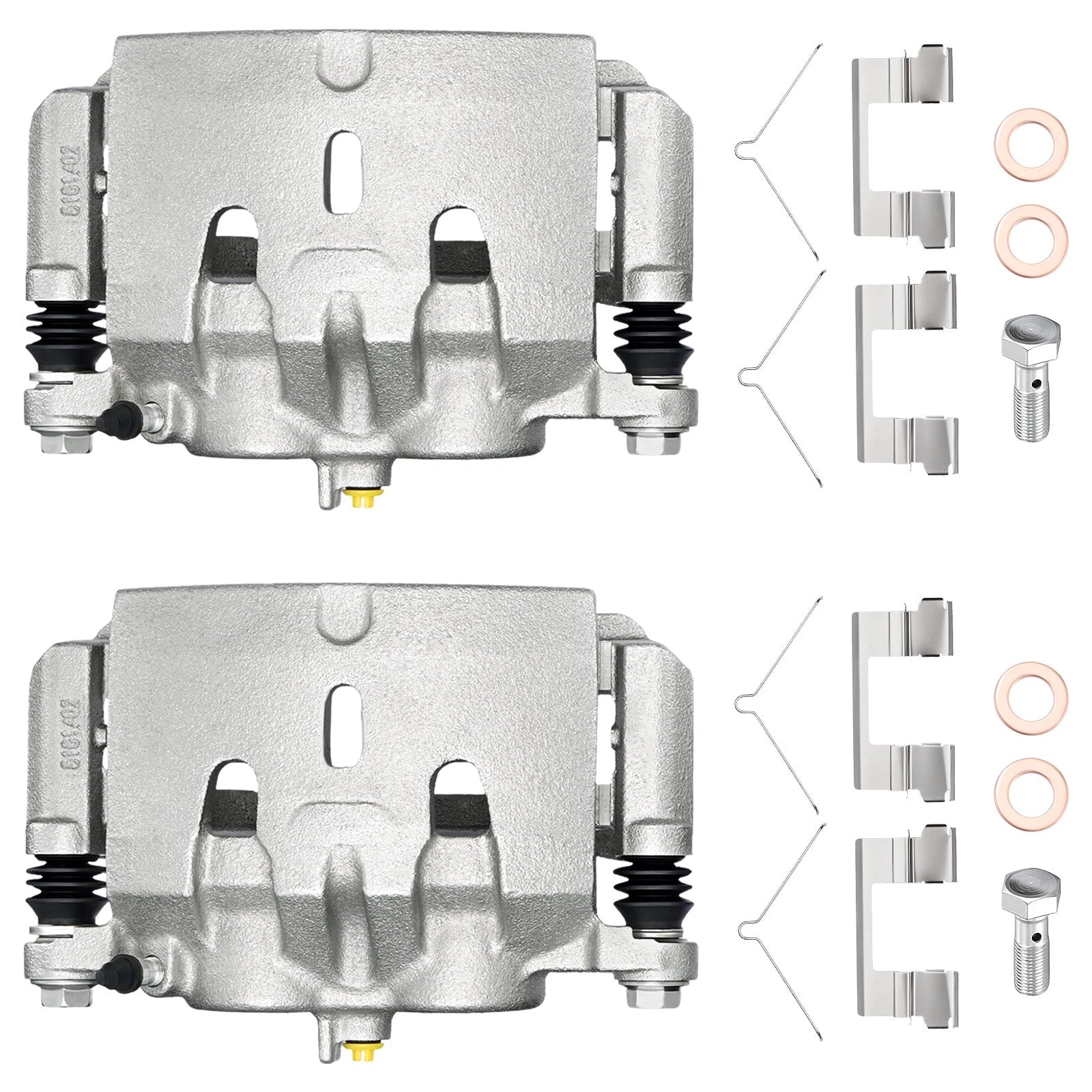 Front Brake Calipers Pair for Acura MDX (2014–2019), Honda Pilot (2016–2021), Ridgeline (2017–2020)