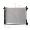 Cooling Radiator for Cadillac SRX 2.8L (2010–2011) DPI-13242
