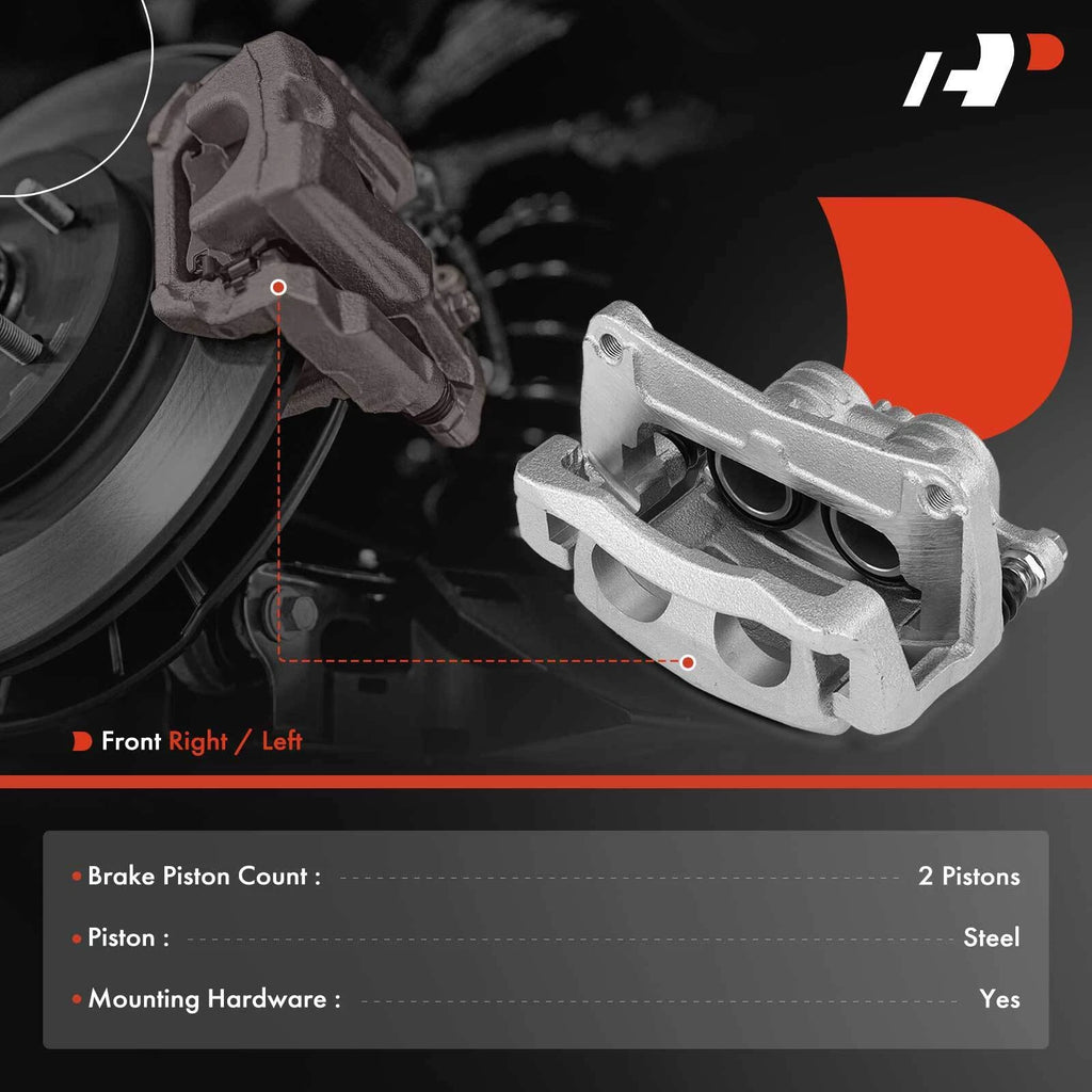 Pair Front Disc Brake Calipers for Subaru Forester Impreza