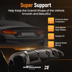 Gloss Black Rear Diffuser for Infiniti Q50 Q50S (2014-2017)