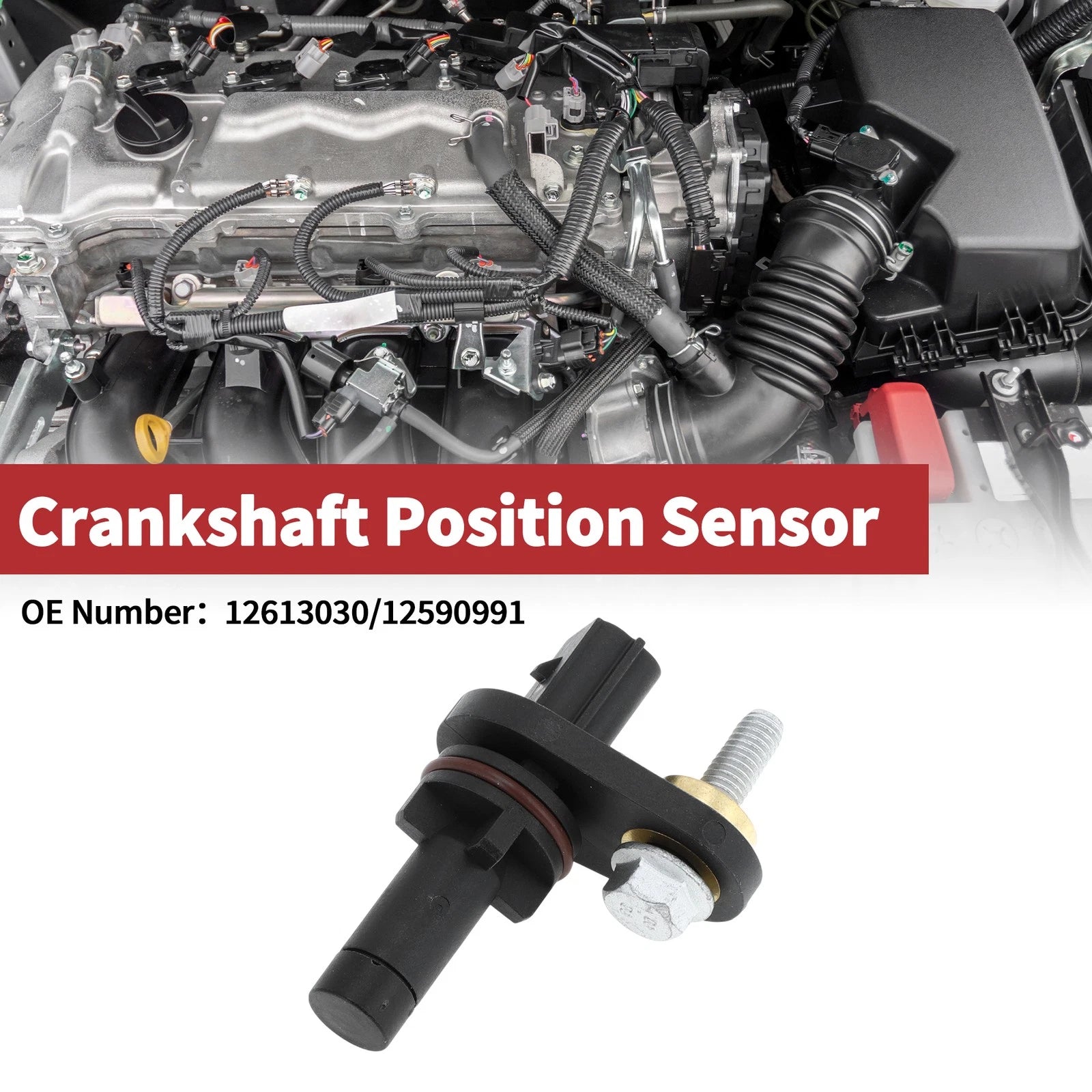 Crankshaft Position Sensor for Chevrolet Equinox Sport (2008–2009) No. 12613030