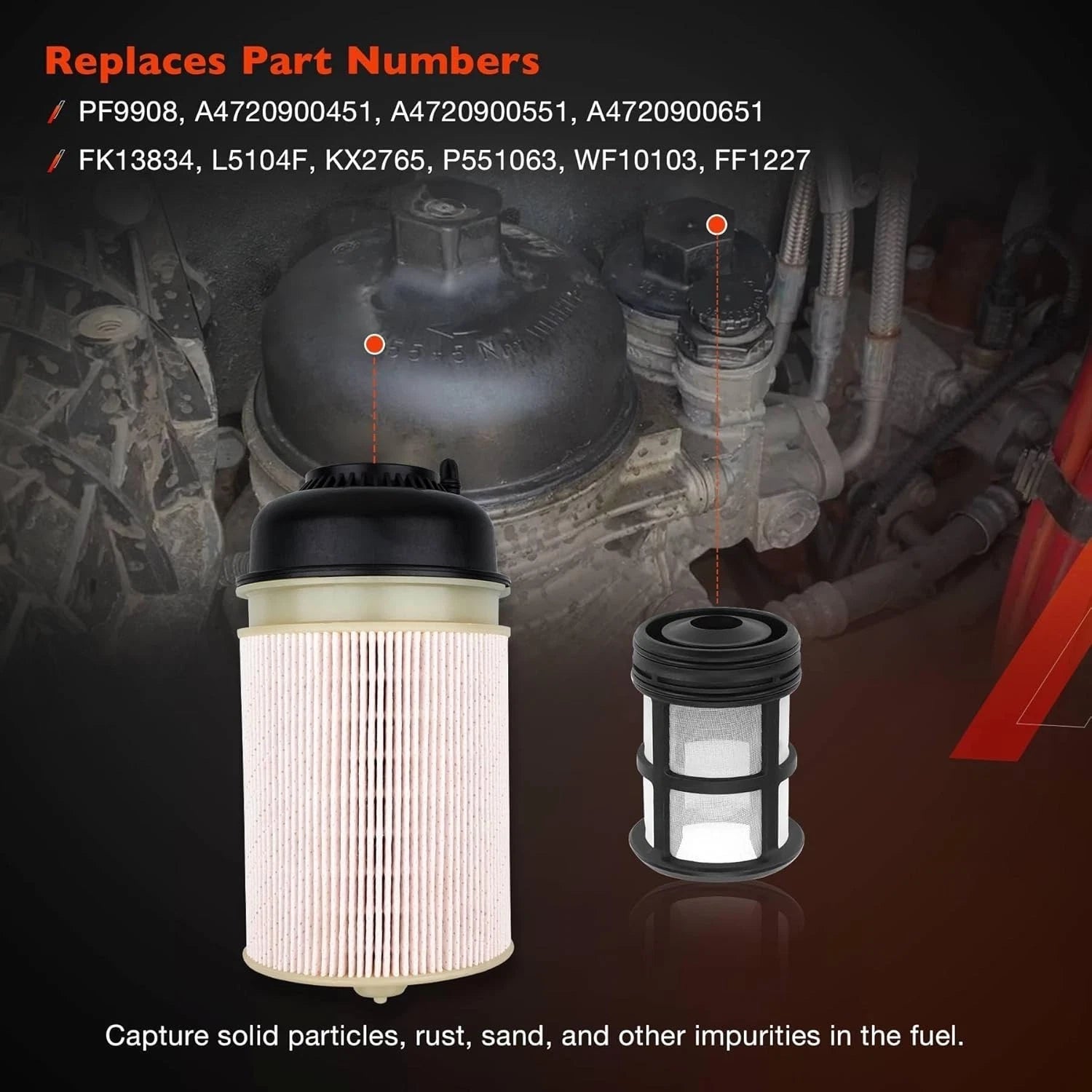 Oil Fuel Filter for Freightliner Cascadia (2007-2023)