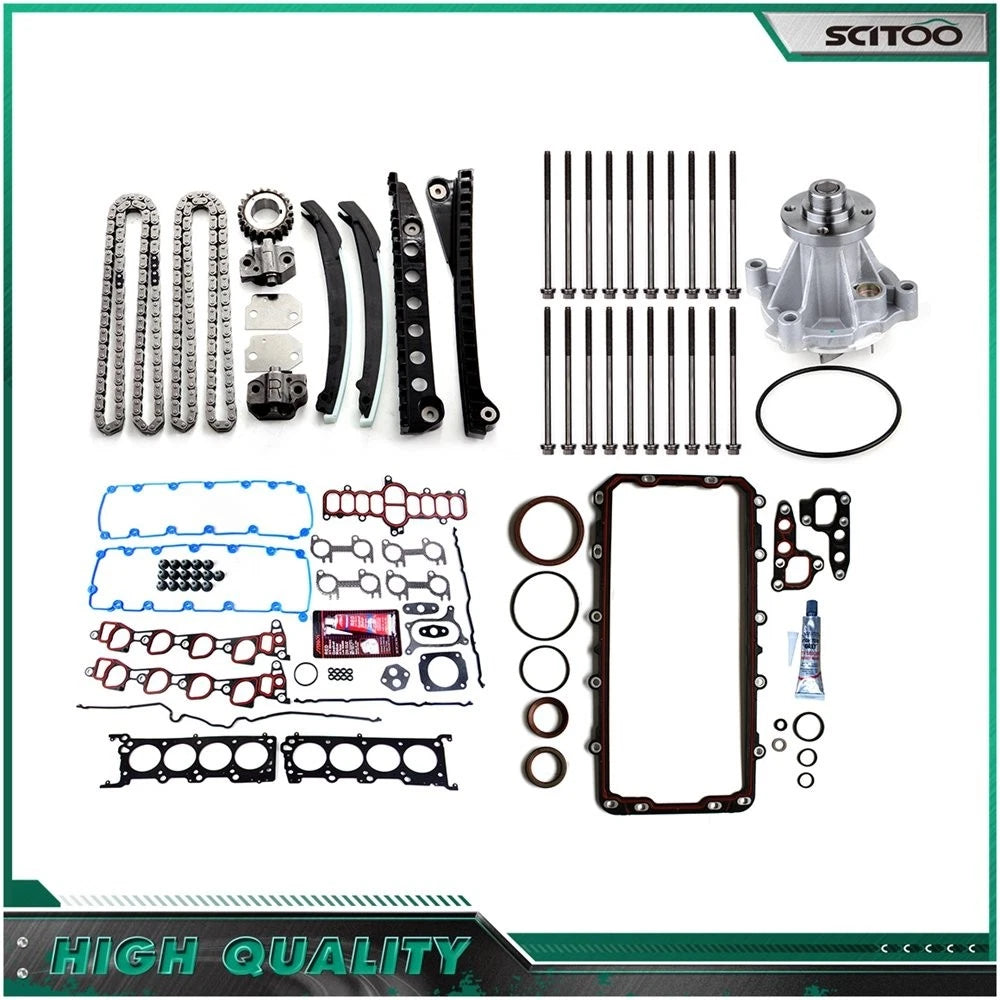 Full Gasket Set & Timing Chain Kit for Ford F-250 1998 5.4L V8 SOHC VIN L