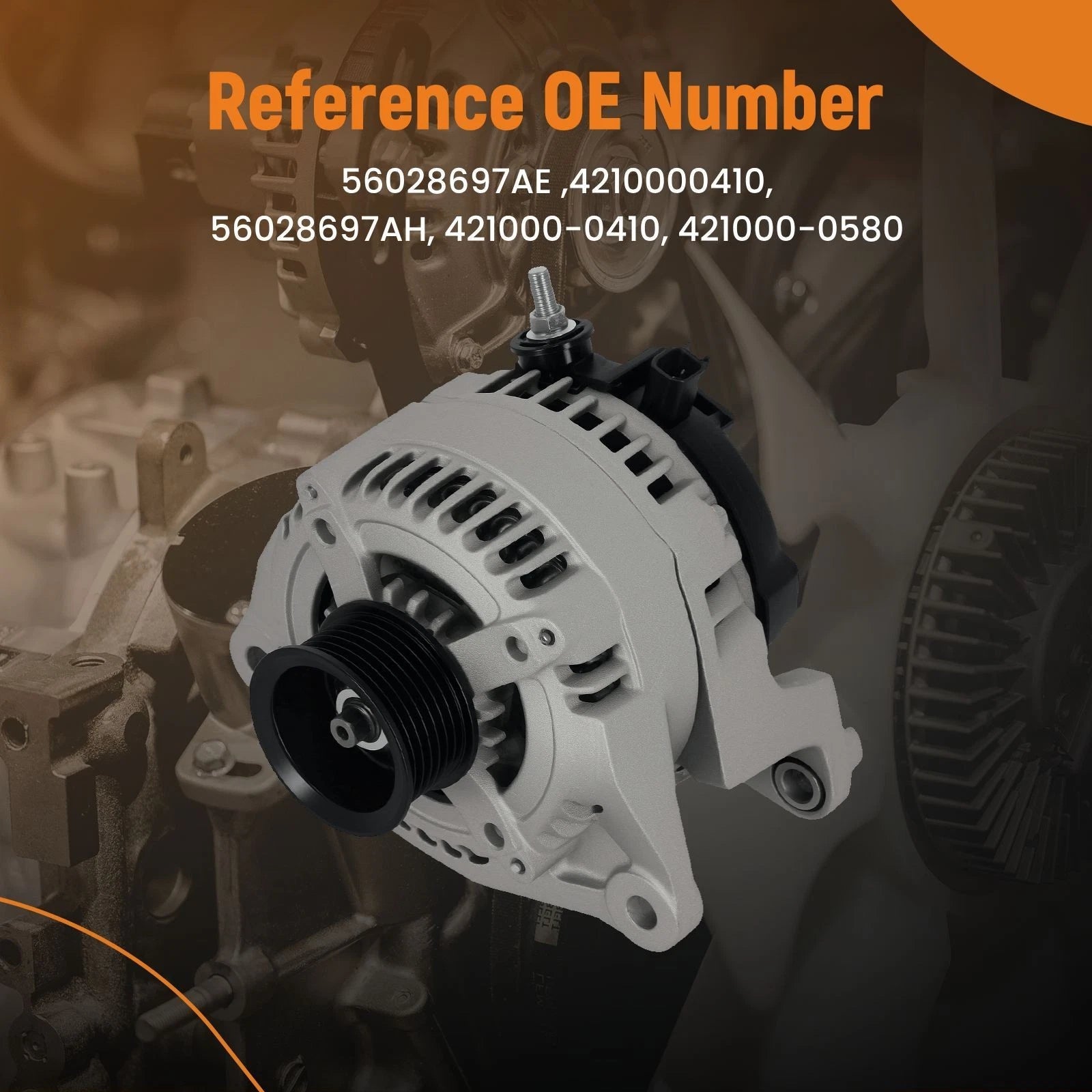 160A Alternator for Ram 1500 2500 3500 Durango Aspen (2007-2008)