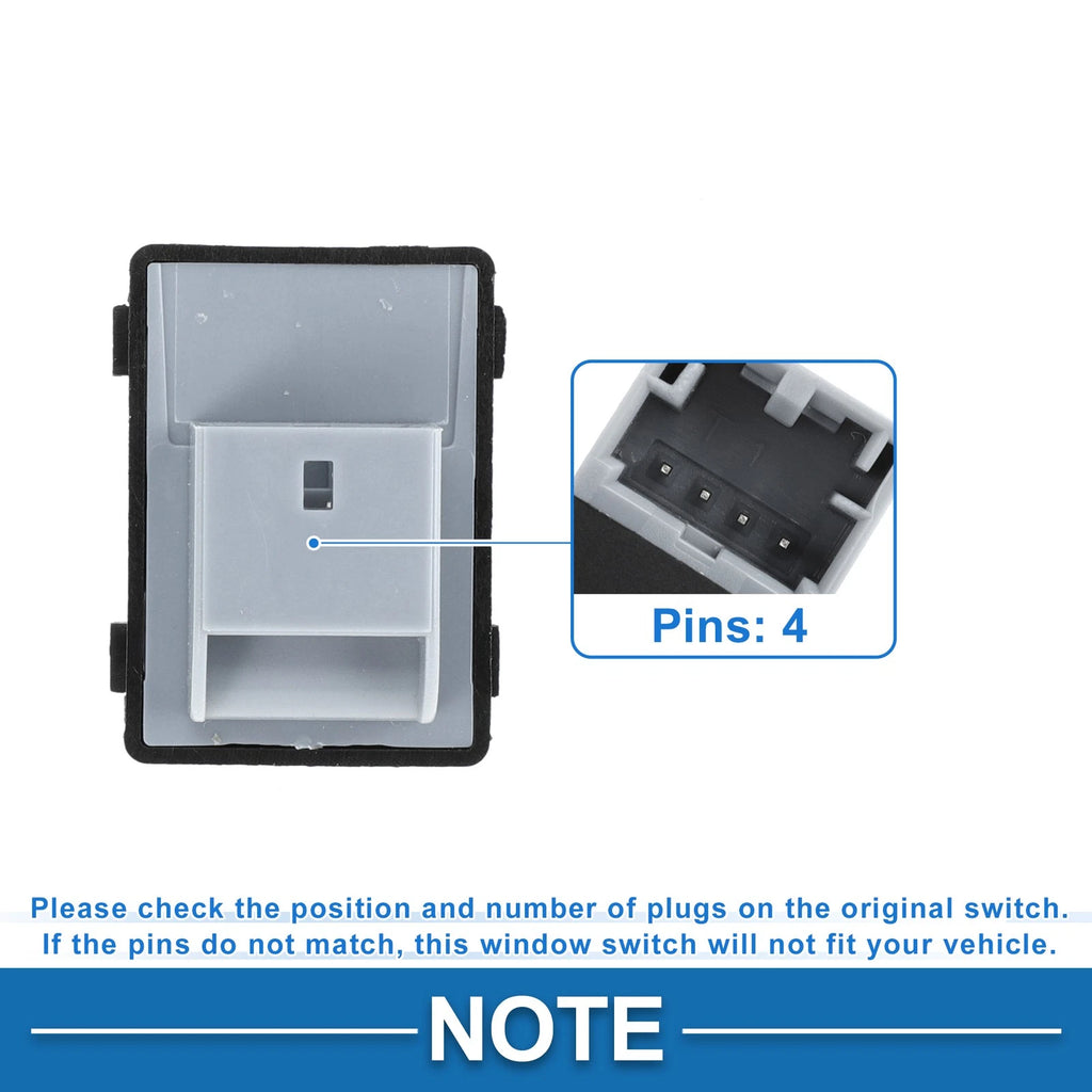 Passenger Side Power Window Switch for Audi A4 A5 S4 (2008–2016) No. 8KD959855