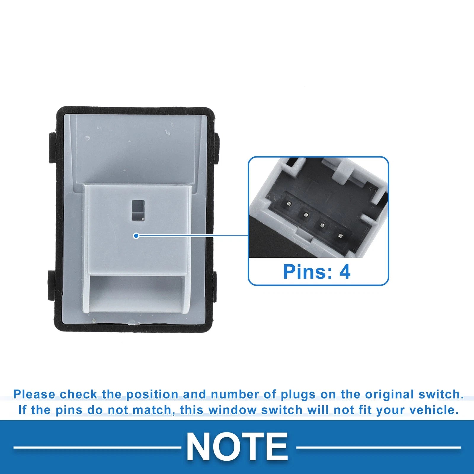 Passenger Side Power Window Switch for Audi A4 A5 S4 (2008–2016) No. 8KD959855