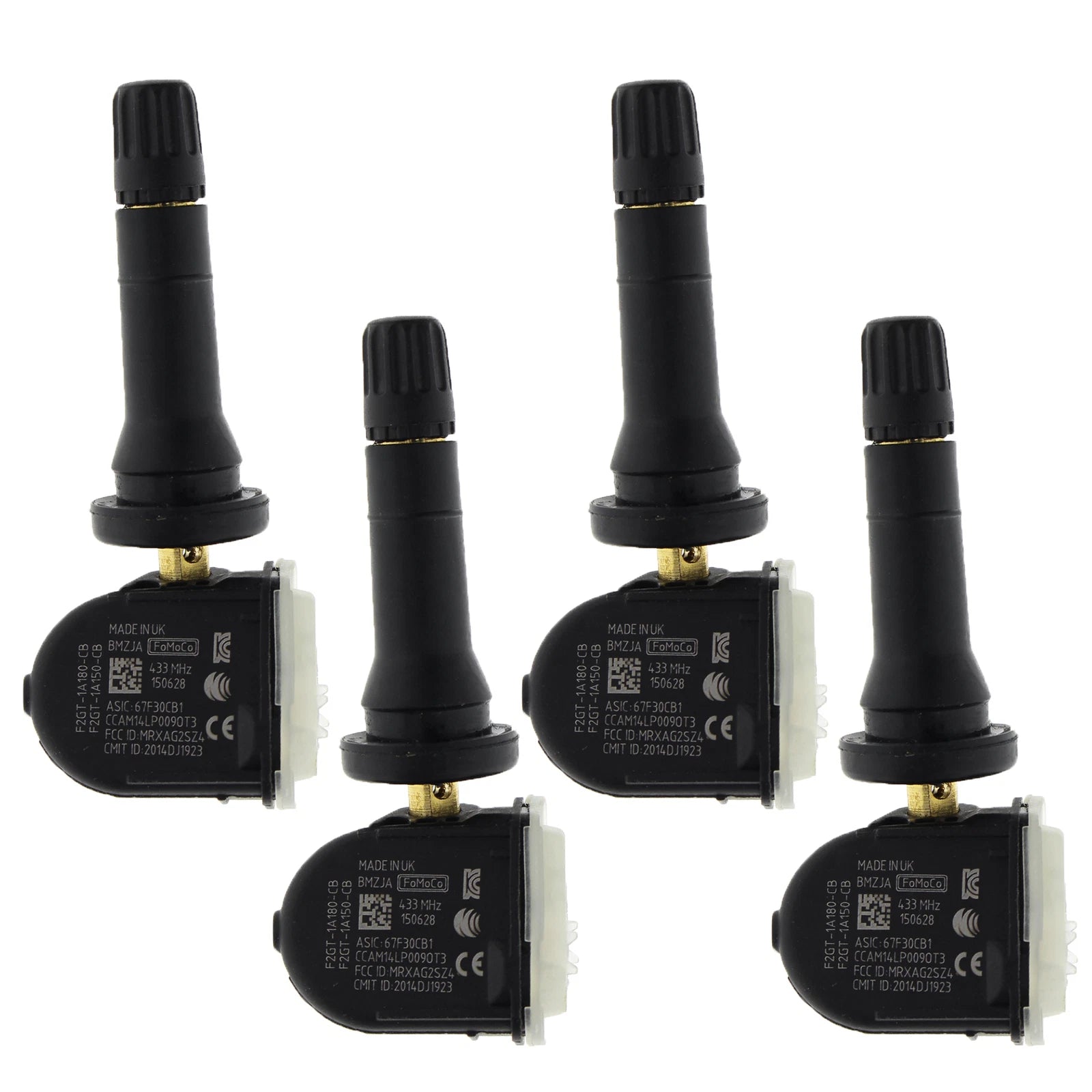 Set of 4 TPMS Tire Pressure Sensors F2GT-1A180-CB for Ford F-150 (2016–2017)