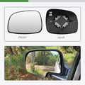 Driver Side Heated Door View Mirror Glass w/Plate for Dodge Caravan (2008–2011)