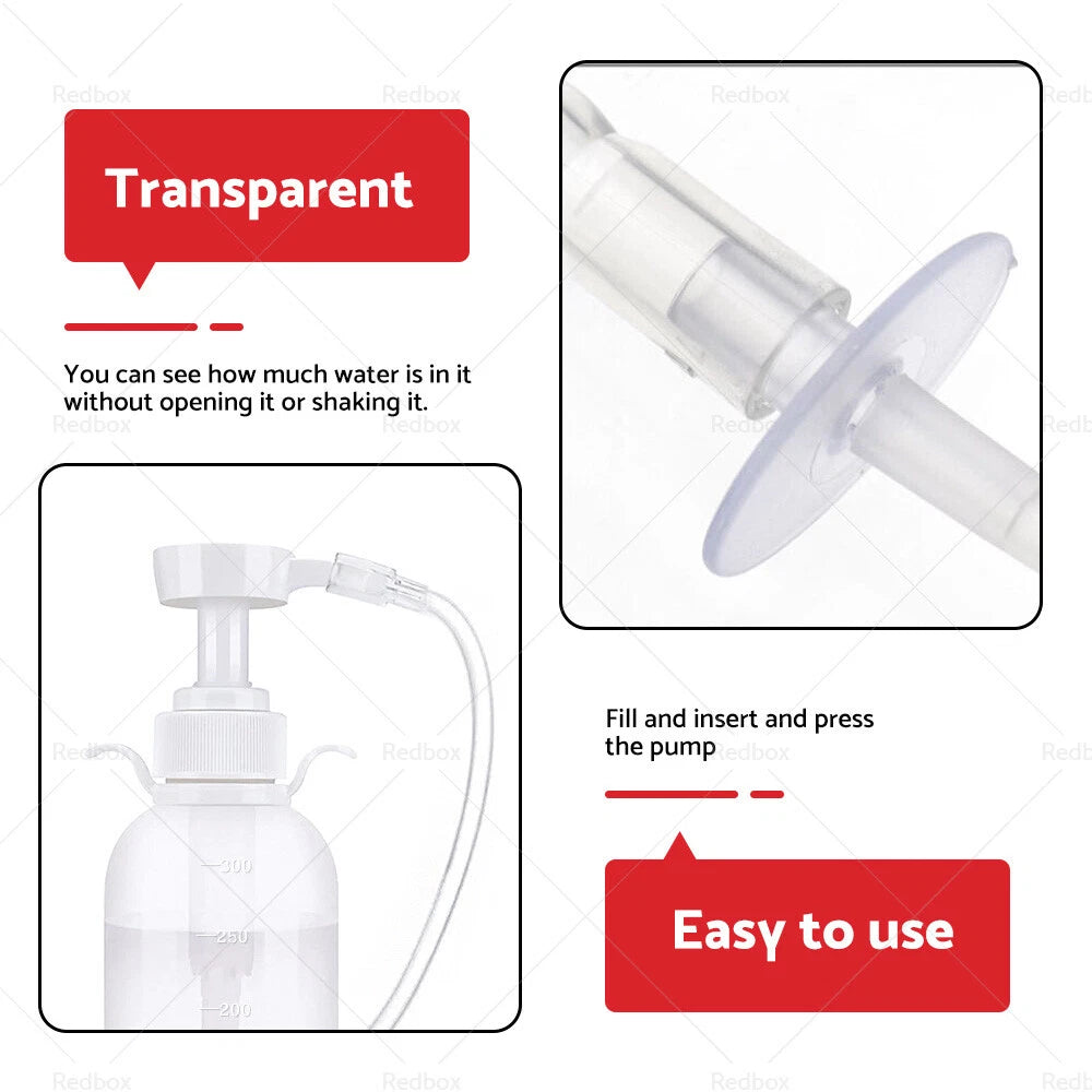 Enema Douche Cleaner Bottle Pump Kit 300ml for Women