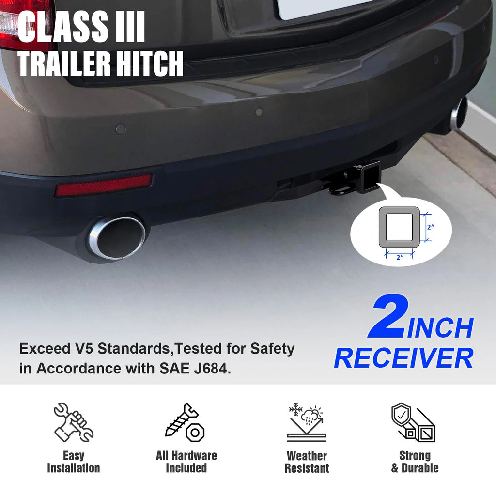 2 Inch Receiver Trailer Towing Hitch for Cadillac SRX (2010-2016)