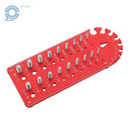 Nut and Bolt Thread Checker Gauge 18 Hole 3/32 to 1/2 Inch