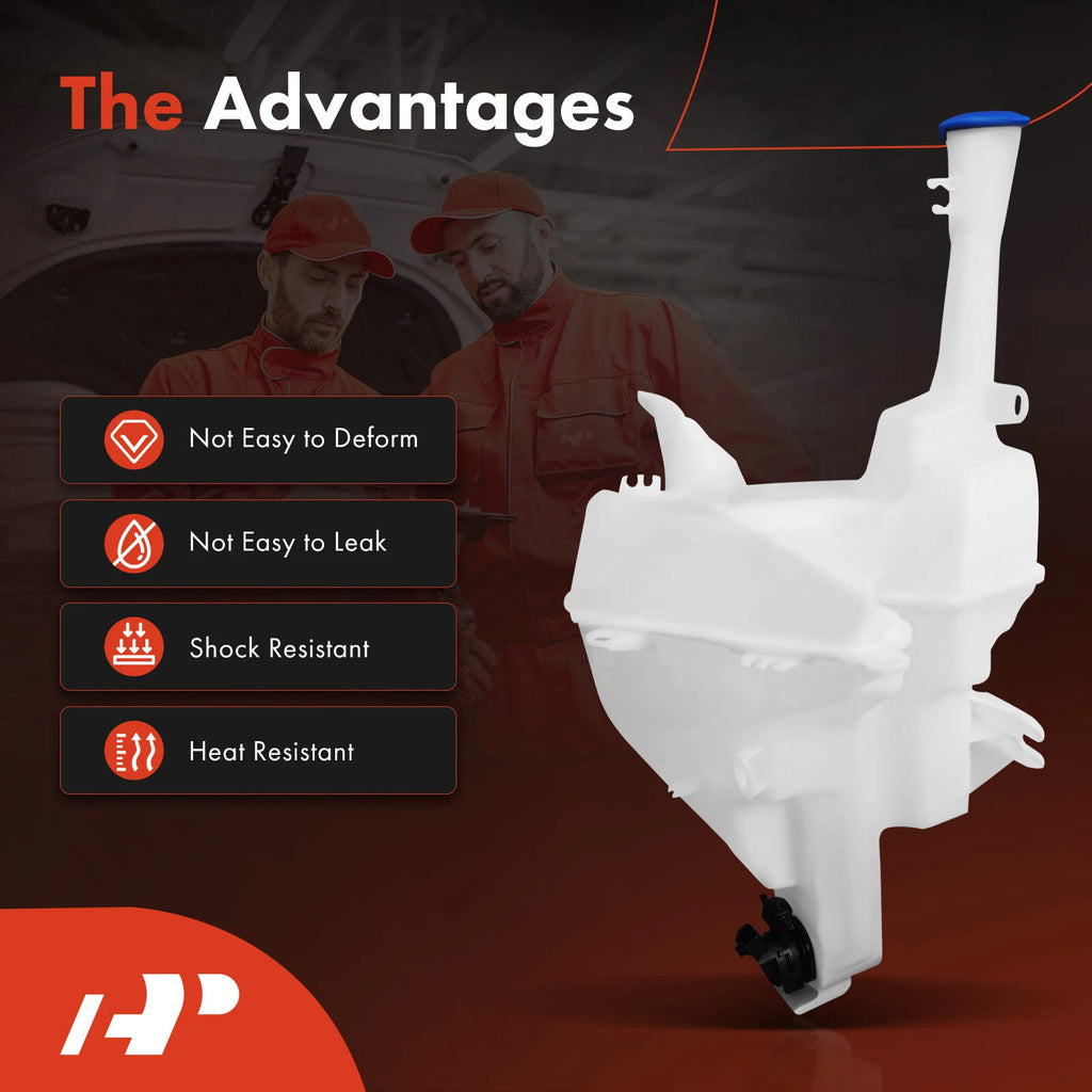 Windshield Washer Reservoir with Cap & Pump for Kia Soul (2014-2019)
