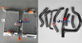 Aluminum Radiator + Black Silicone Hose for HONDA XRV750 AFRICA TWIN (1993-2003)