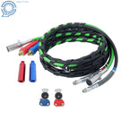 3-in-1 Air Line Hose Wrap Set with Accessories for Semi Truck (15 Feet)