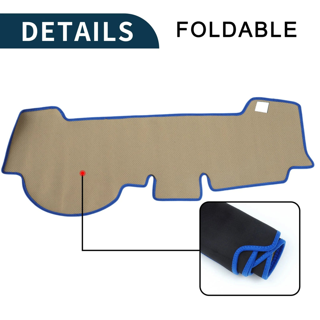 Dashboard Cover Mat for Honda N-WGN JH3/JH4 (2013–2020) Black Blue Set of 1