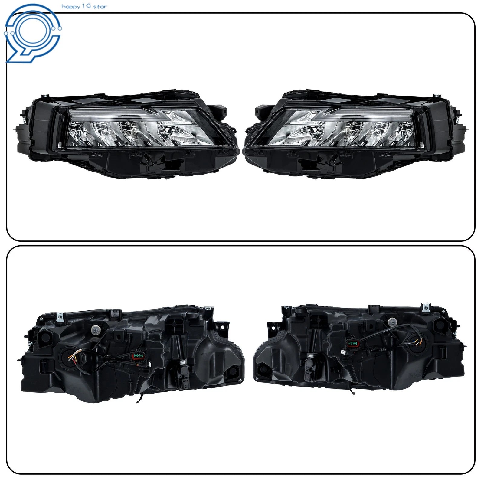 Pair Full LED Projector Headlights for Nissan Rogue (2021–2023)