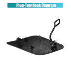 Front Bumper Tow Hook Cap for Mercedes Benz E-Class W212 (2009–2016) No.A2128850126 Black