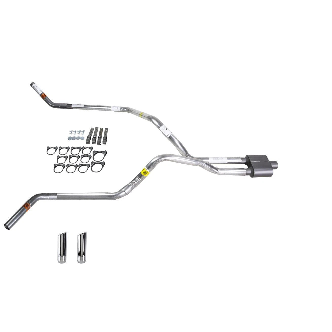 Dual Exhaust 2.5" Pipe & 1 Chamber Muffler for S10/S15 (1995–2001)