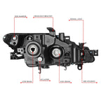Driver Left Chrome Projector Headlight for Nissan Murano (2009–2014)